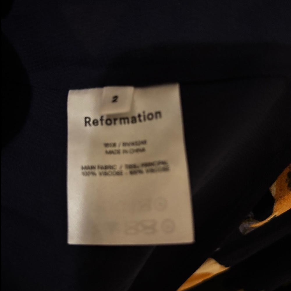 New Reformation Galena Blue Long Sleeve Midi Dress 2 - Picture 10 of 11